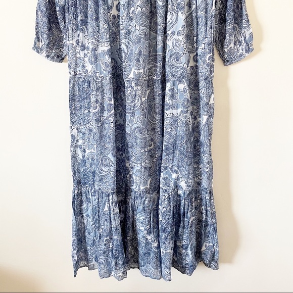 Rachel Zoe Paisley Long Sleeve Maxi Dress - Picture 5 of 9